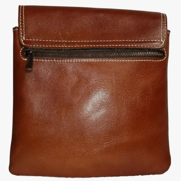 Patricia Nash Full-Grain Leather Balluri Crossbody Bag With Dustbag - Picture 3 of 9